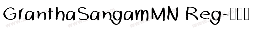 GranthaSangamMN Reg字体转换